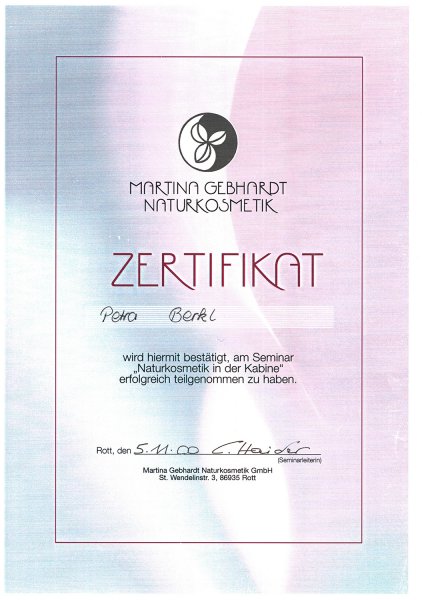 Ich bin zertifiziert